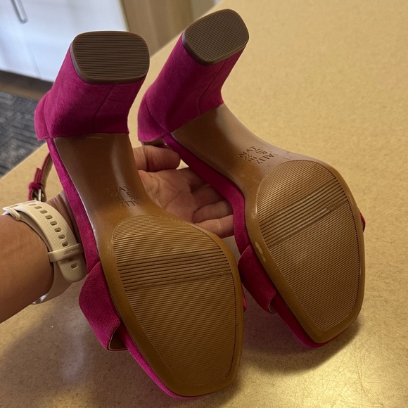 Naturalizer Women's Fuchsia Suede Block Heels 8.5 - Picture 3 of 5